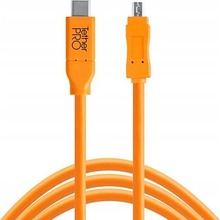 Kaabel USB-C Tether Tools Pro CUC2615-ORG, 2.0 Mini B 8-Pin, 4.6 m, oranž