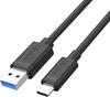 Kaabel USB-A/USB-C Unitek Y-C491BK, 0,5 m, must