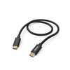Kaabel USB-C Hama Fabric, 1,5 m, 60W, must