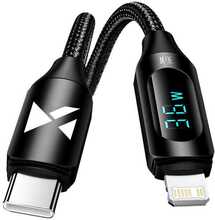 Kaabel Lightning/USB-C Wozinsky WUCLC2, 2 m, must