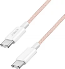 Kaabel USB-C LogiLink CU0343, 0,5 m, roosa