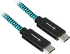 Kaabel USB-C Sharkoon, 0,5 m, sinine/must