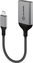 Adapter USB-C ALOGIC Ultra, USB-C emane USB-C emane, audio väljund, 15 cm, Space Grey