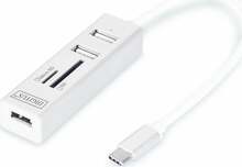 Adapter USB-C Digitus DA-70243, valge