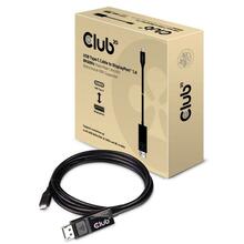 Kaabel USB-C/DisplayPort Club 3D CAC-1557, 1,8 m, must