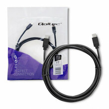 Kaabel USB-C Qoltec 52352, 2,5 m, must