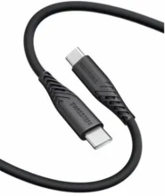 Kaabel USB-C Swissten, 60 W, 0,4 m, silikoon