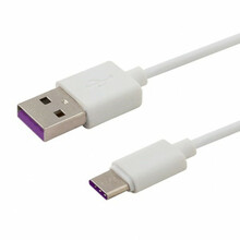 Kaabel USB-C/USB-A Savio CL-126, 1 m, valge