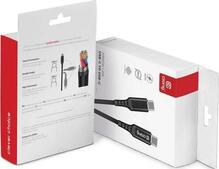 Kaabel USB-C Crong Armor Link, 100 W, 1,2 m, must