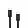 Kaabel USB-C Adata, 1 m, USB 2.0, PD 3.0, QC 3.0, must