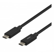 Kaabel USB-C DELTACO USBC-1122M, 1 m, must