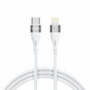 Kaabel Lightning/USB-C Wozinsky WSTCL1, 1 m, valge