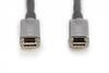 Kaabel USB-C Digitus AK-330160-150-S, 15 m, must