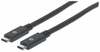 Kaabel USB-C Manhattan, 2 m, must