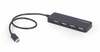 USB Type-C jaotur Gembird UHB-CM-U2P4-01, must
