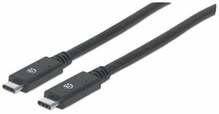 Kaabel USB-C Manhattan, 2 m, must