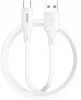Kaabel USB-A/USB-C BwOO X329C, 1 m, valge