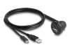 Kaabel USB-A/USB-C DeLOCK 88103, 1 m, must
