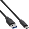 Kaabel USB-A/USB-C Inline 35717, 0,3 m, must