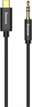 Helikaabel USB-C/3.5mm Baseus Yiven CAM01-01, 1,2 m, must