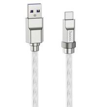 Kaabel USB-A/USB-C Hoco CA914821, 100W, 1 m, läbipaistev