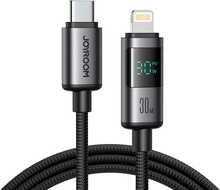 Kaabel USB-C/Lightning Joyroom S-A16 Pro Prism, 30W, 1.2 m, must