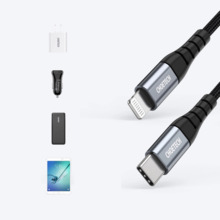 Kaabel USB-C/Lightning Choetech IP0041, 2 m, must