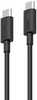 Kaabel USB-C Cuktech CKCTC615NCBK, 1.5 m, must