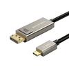Kaabel USB-C/DisplayPort Cabletime, 2 m, must/hall