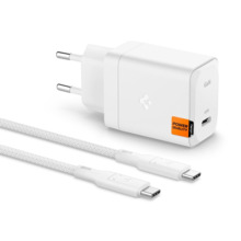 Laadija Spigen ArcStation Pro GaN-651, 65W, USB-C kaabel, valge
