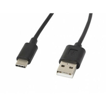 Kaabel USB-A/USB-C Lanberg CA-USBO-10CC-0018-BK, 1,8 m, must