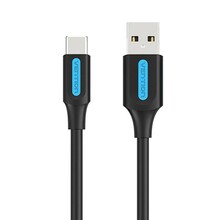 Kaabel USB-A/USB-C Vention COKBG, 1,5 m, must