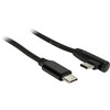 Kaabel USB-C Inter-Tech, 1 m, must, 90
