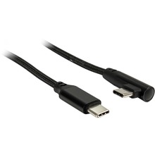 Kaabel USB-C Inter-Tech, 1 m, must, 90