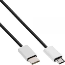 Kaabel USB-C/ mikroUSB InLine 35846, 0,5 m, must
