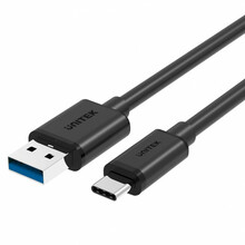 Kaabel USB-C Unitek Y-C474BK, 1 m, must