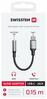 Adapter USB-C to Jack 3.5mm Swissten, 15 cm