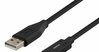 Kaabel USB-C/USB-A DELTACO USBC-1003M, 0.5 m, must