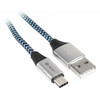 Kaabel USB-C/USB-A Tracer TRAKBK46266, 1 m, must-sinine