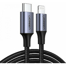 Kaabel USB-C/Lightning Ugreen UGR268, 1 m, hall
