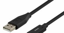 Kaabel USB-C/USB-A DELTACO USBC-1003M, 0.5 m, must