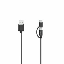 Kaabel Micro-USB Hama 00200616, 2 ühes USB-C adapteriga, USB 2.0, 0,75 m