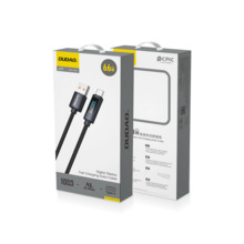 Kaabel USB-A/USB-C Dudao L7T, 66W, 1 m, must