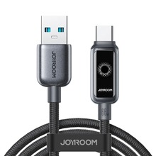 USB-A/USB-C kaabel Joyroom S-A55 StarFlight, 1,2 m, 66W, must