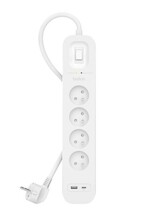 Ülepinge kaitse Belkin SRB001CA2M, 4 pistikupesa, 2 m, valge