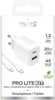 Seinalaadija Puro PROLITE 20W USB-C kaabliga, 1,2 m, valge