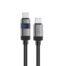 Kaabel USB-C Acefast C15-04, 1.2 m, 66W, must