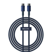 Kaabel USB-C Baseus Tungsten Gold, 100W, 2 m, sinine