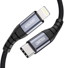 Kaabel USB-C/Lightning Choetech IP0039, 1,2 m, must