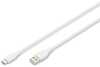 Kaabel USB-A/USB-C Digitus, 1 m, valge